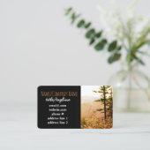 Bergkiefern Visitenkarten Foto Kunst Visitenkarte (Stehend Vorderseite)