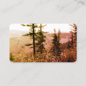 Bergkiefern Visitenkarten Foto Kunst Visitenkarte (Rückseite)