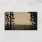 Bergkiefern Visitenkartenfotografie Kunst Visitenkarte (Rückseite)