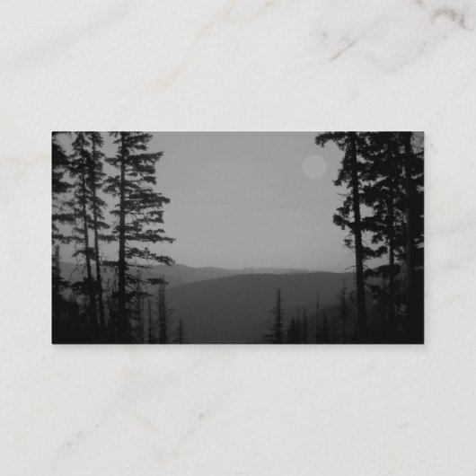 Bergkiefern Visitenkartenfotografie Kunst Visitenkarte (Rückseite)