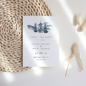 Bergkiefernbaum-Foto Save the Date Karte