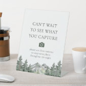 Bergkiefernbaum Hochzeitsszenario Sockelschild (In SItu)