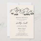 Bergkiefernbaum Rustikaler Brunch im Freien Einladung (Vorderseite)