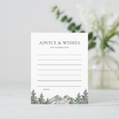 Bergkiefernwald - Brautparty Beratung Karten (Stehend Vorderseite)