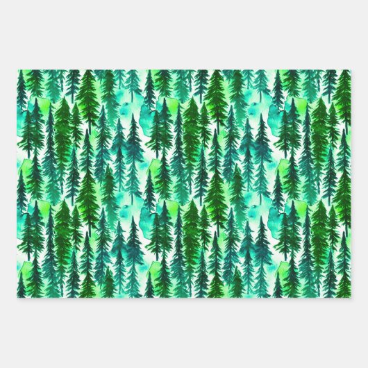 Bergkiefernwald Geschenkpapier Set (Vorderseite 3)