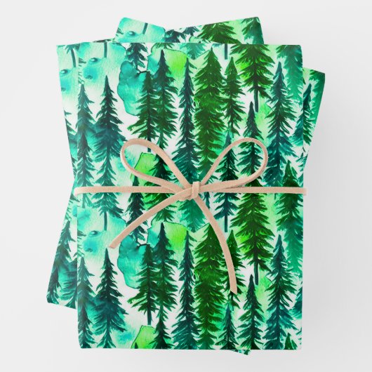 Bergkiefernwald Geschenkpapier Set (Beispiel)