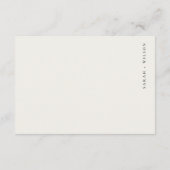 Bergkiefernwald Holzhütte Hochzeitsdetails Begleitkarte (Rückseite)