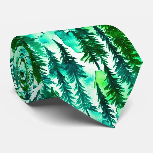 Bergkiefernwald Krawatte (Gerollt)