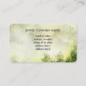 Bergkiefernwald Nebelwelt Foto Kunst Visitenkarte (Rückseite)