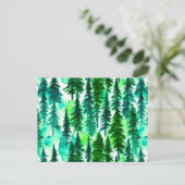 Bergkiefernwald Postkarte (Stehend Vorderseite)