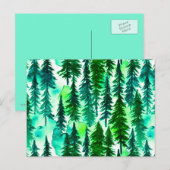Bergkiefernwald Postkarte (Vorne/Hinten)