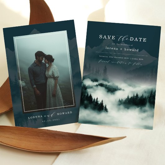 Bergkiefernwald Save the Date Einladung