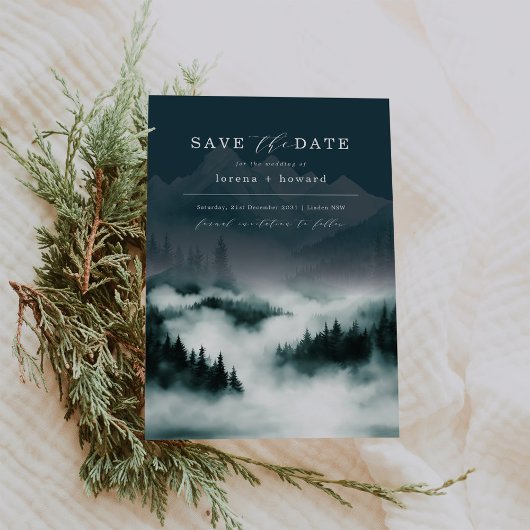 Bergkiefernwald Save the Date Einladung