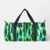 Bergkiefernwald Wasserfarbe Duffle Bag (Vorderseite)