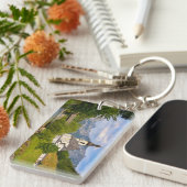 Bergkirche mit Flusslandschaft Schlüsselanhänger (Vorderseite rechts)