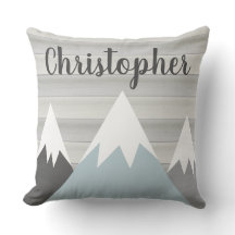 Bergkissen mit dem Namen Holz