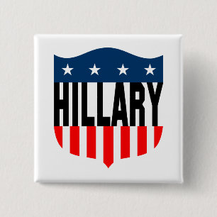 Bergklatsche US Flagge Button