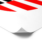 Bergklatsche US Flagge Poster (Ecke)