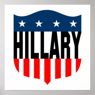 Bergklatsche US Flagge Poster