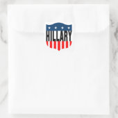 Bergklatsche US Flagge Quadratischer Aufkleber (Tasche)