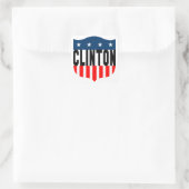 Bergklatsche US Flagge Quadratischer Aufkleber (Tasche)