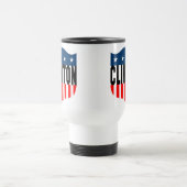 Bergklatsche US Flagge Reisebecher (Mittel)