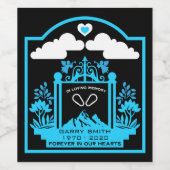 Bergklettergeschenk Weinetikett (Einzelnes Label)