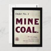 Bergkohle Postkarte (Vorne/Hinten)