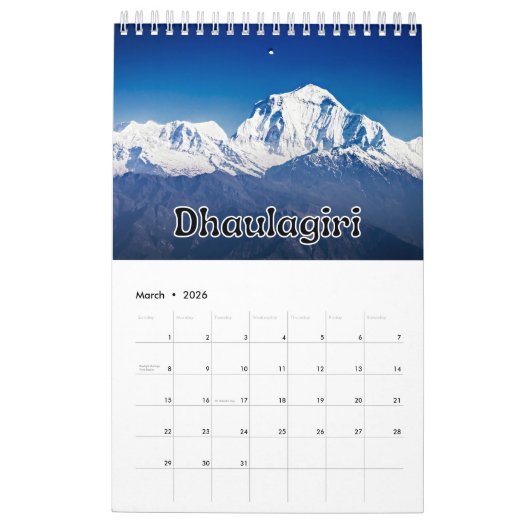 Bergkollektion Wallfahrtskalender Kalender (Mär 2026)