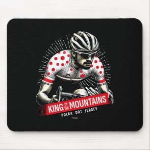 Bergkönig Polka Dot Jersey Radfahren Cli Mousepad