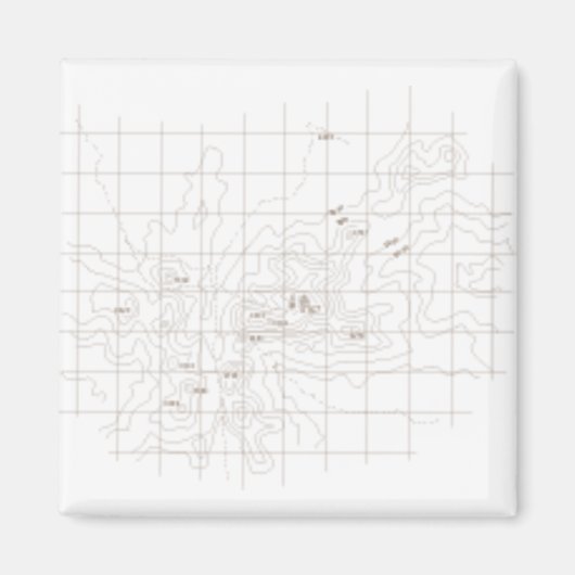 Bergkonturkarte - Toubkal Magnet (Vorne)