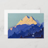 Bergkonvent von Nicholas Roerich Dankeskarte (Vorne/Hinten)