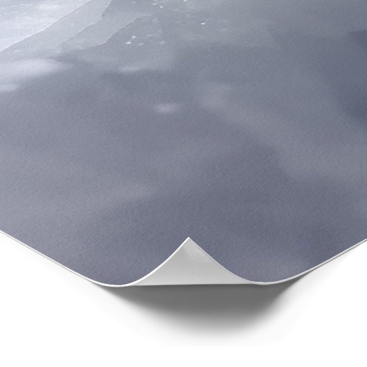 Bergkristall im Gebirge Poster (Ecke)