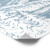 Bergkulisse Hochzeits-Willkommensschild Poster (Ecke)