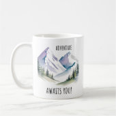 Bergkunst, Wanderlust, Abenteuer, Reise Kaffeetasse (Links)