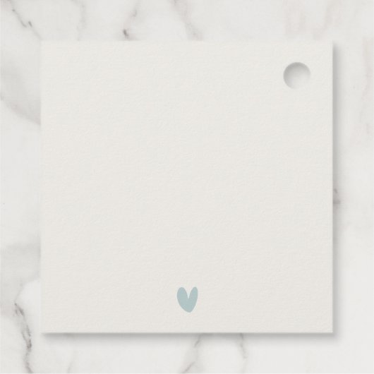 Bergland Lilac Fields Landschaft Hochzeit Geschenkanhänger (Rückseite)