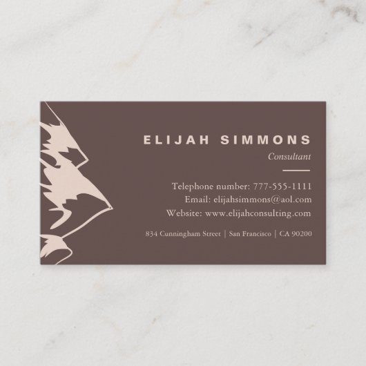 Bergland Visitenkarte (Vorderseite)