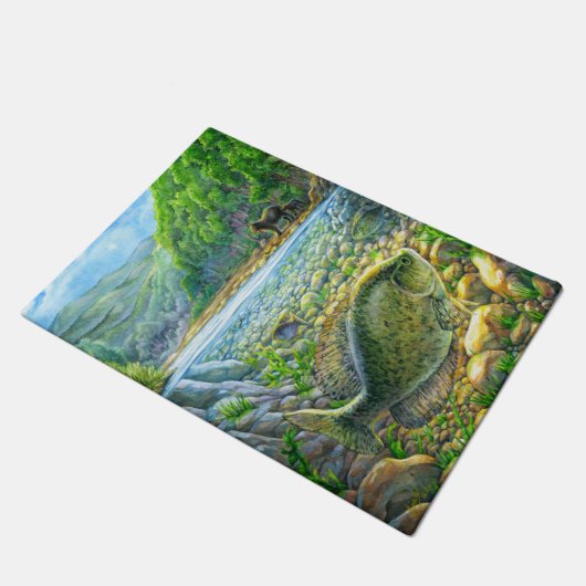 Berglandfisch Fußmatte (Schrägansicht)