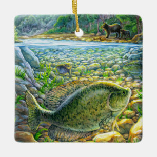 Berglandfisch Keramikornament