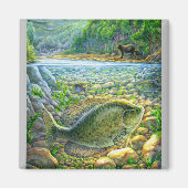 Berglandfisch Magnet (Vorne)