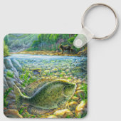 Berglandfisch Schlüsselanhänger (Rückseite)