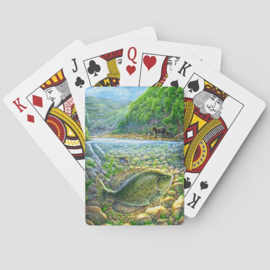 Berglandfisch Spielkarten (Rückseite)