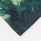 Berglandschaft. Aquarellbild. Fleecedecke (Ecke)