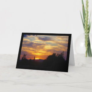 Berglandschaft bei Sonnenuntergang Karte