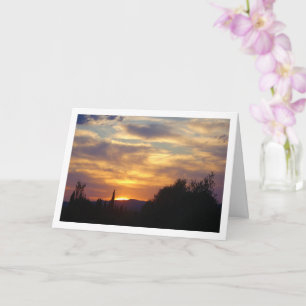 Berglandschaft bei Sonnenuntergang Karte