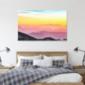 Berglandschaft bei Sonnenuntergang Leinwanddruck (Insitu (Schlafzimmer))