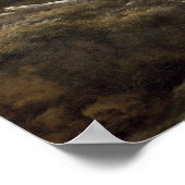 Berglandschaft bewaldet mit einem Torrent Poster (Ecke)