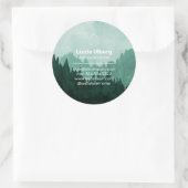 Berglandschaft Essenzielle Öl-Business-Aufkleber Runder Aufkleber (Tasche)