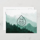 Berglandschaft Essenzielle Ölklasse Einladung Postkarte (Vorne/Hinten)