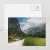 Berglandschaft Foto Postkarte. Slowenien Postkarte (Vorne/Hinten)